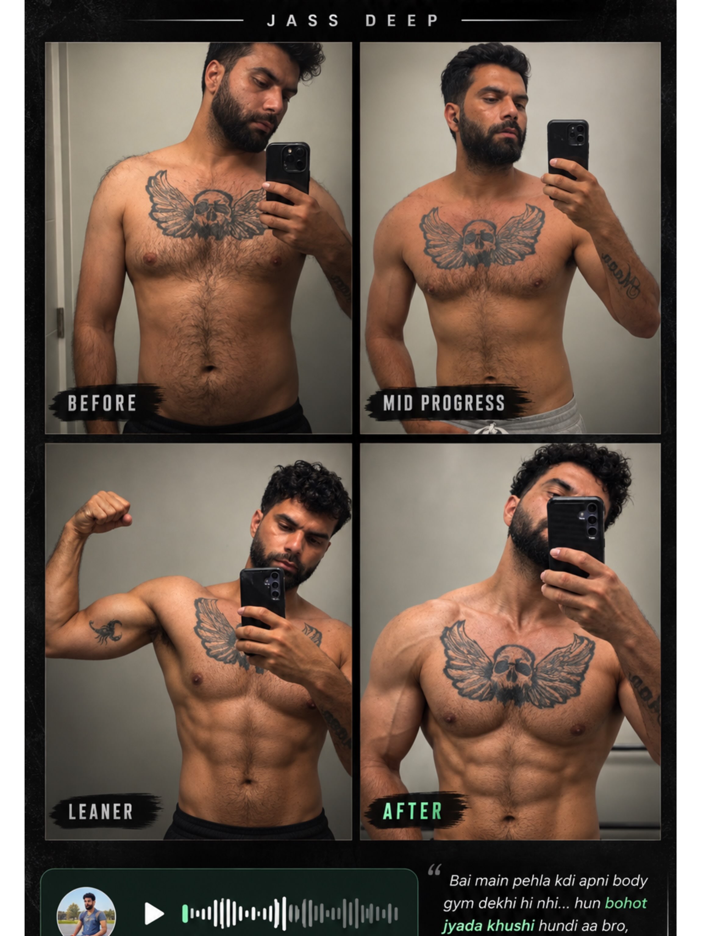 Jass Deep’s published transformation comparison